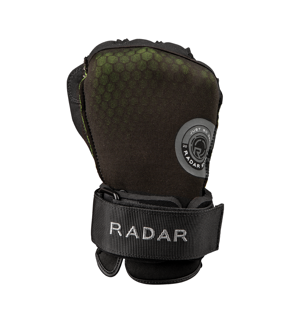 2027 Radar Vice Inside-Out Waterski Glove - Black / Midnight Volt