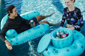 2027 Radar River Fridge Floating Cooler - Blue Palms