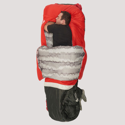 Sierra Designs Front country Bed 20° – Zipper less Sleeping Bag for Car Camping