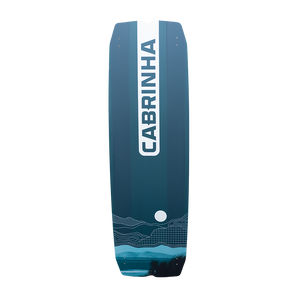 Cabrinha Stylus light wind kite board with wide outline and low rocker for early planing and maximum efficiency in light wind conditions.