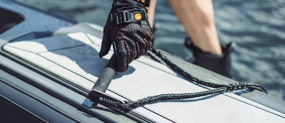 2027 Radar Carbon BarLock 13in Waterski Handle - Carbon / Black