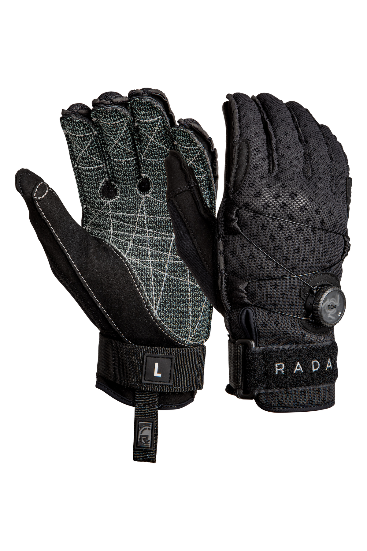 2027 Radar Vapor-K BOA Inside-Out Waterski Glove - Black / Shadow