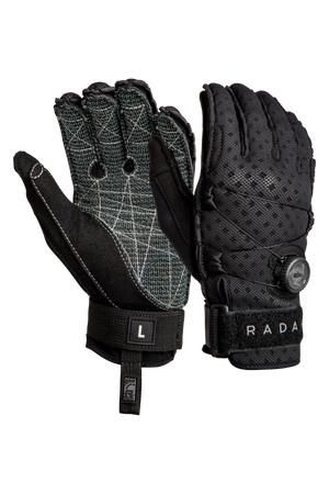 2027 Radar Vapor-K BOA Inside-Out Waterski Glove - Black / Shadow