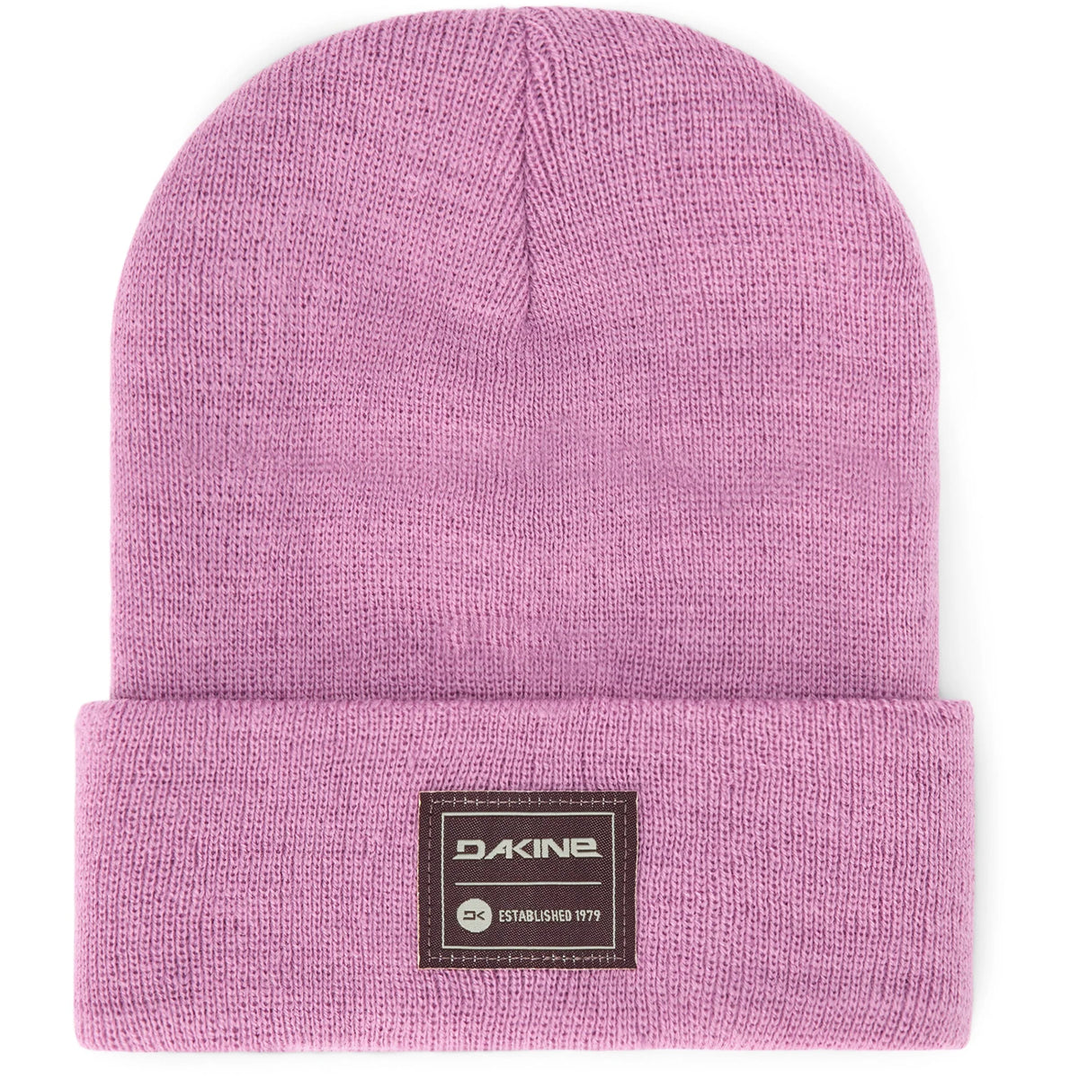Pink beanie with Dakine logo on a white background