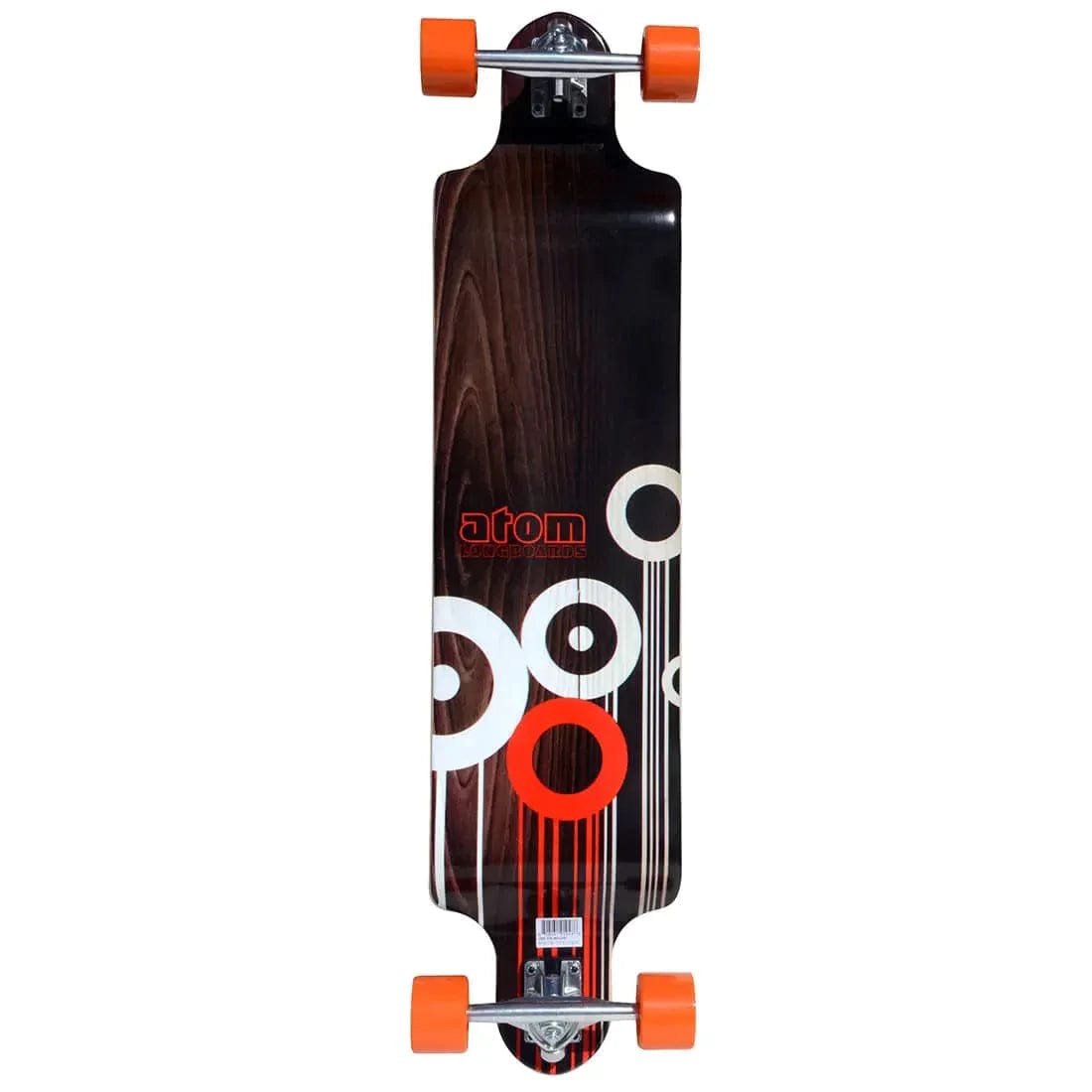 Atom 41" Orange Geo Drop Deck Longboard S2AS