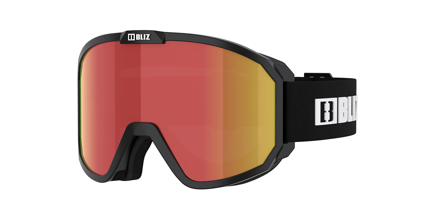 Bliz Rave (Matte Black with Brown and Red) Snow Goggles Bliz