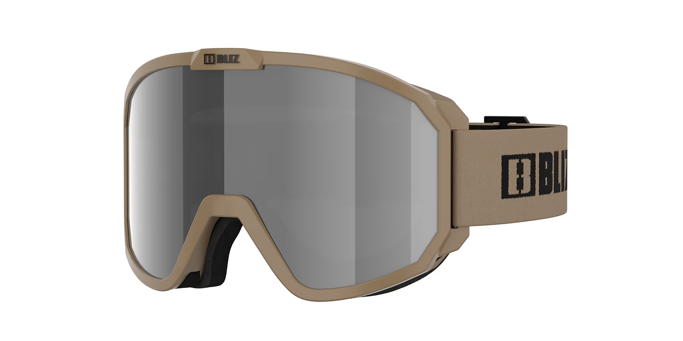 Bliz Rave (Matte Camo Green with Smoke and Silver Mirror) Snow Goggles Bliz