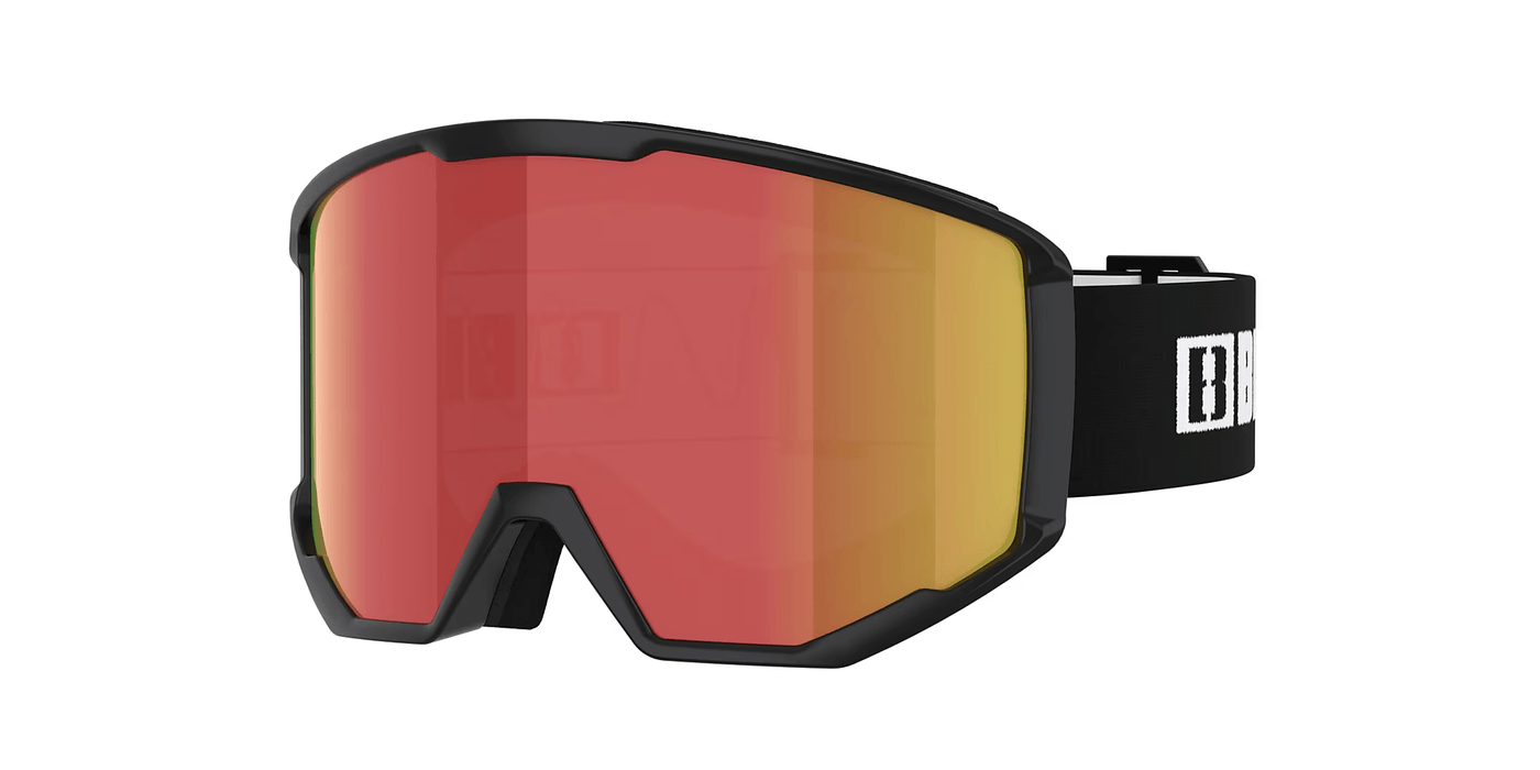 Bliz Spark (Black with Brown and red) Snow Goggles Bliz