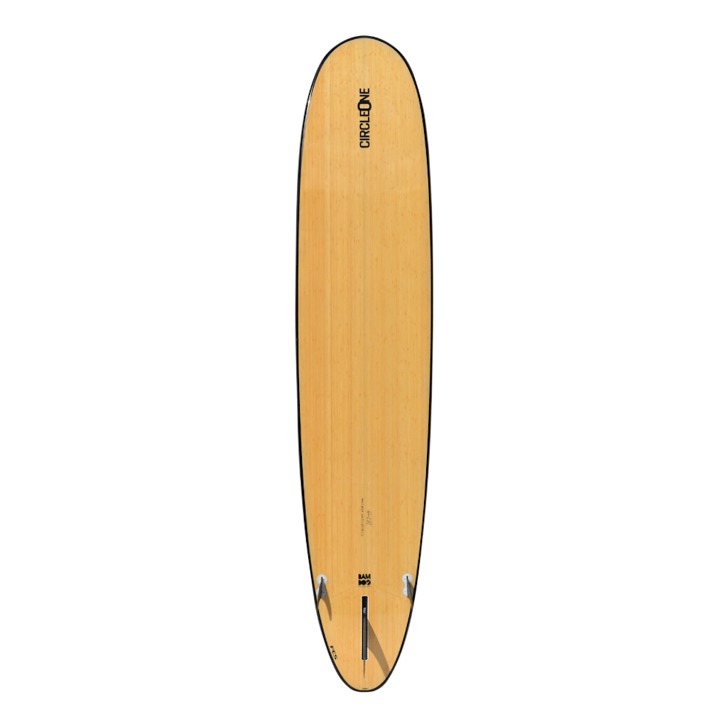 CIRCLE ONE 9' BAMBOO LONGBOARD SURFBOARD S2AS
