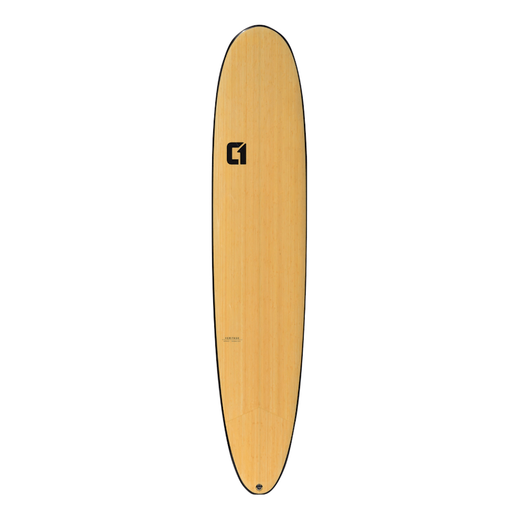 CIRCLE ONE 9' BAMBOO LONGBOARD SURFBOARD S2AS