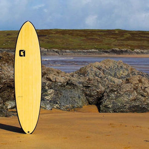 CIRCLE ONE BAMBOO ROUND TAIL MINI MAL SURFBOARD S2AS