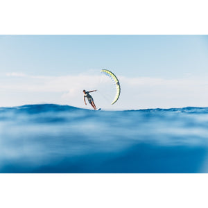 CORE Lotus Parawing foiling across ocean swell