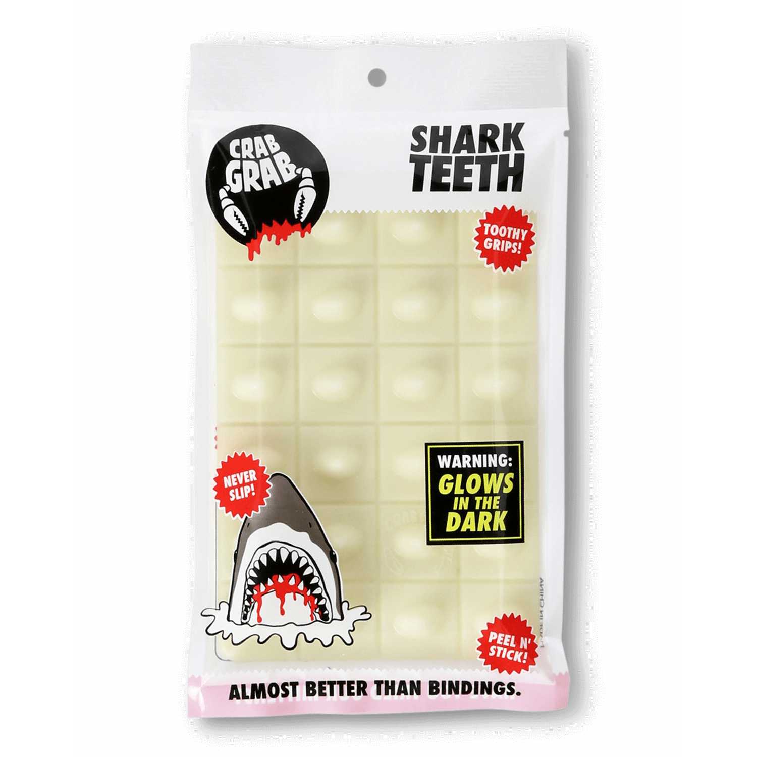 Crab Grab Shark Teeth Traction Pad (Glow In The Dark) S2AS