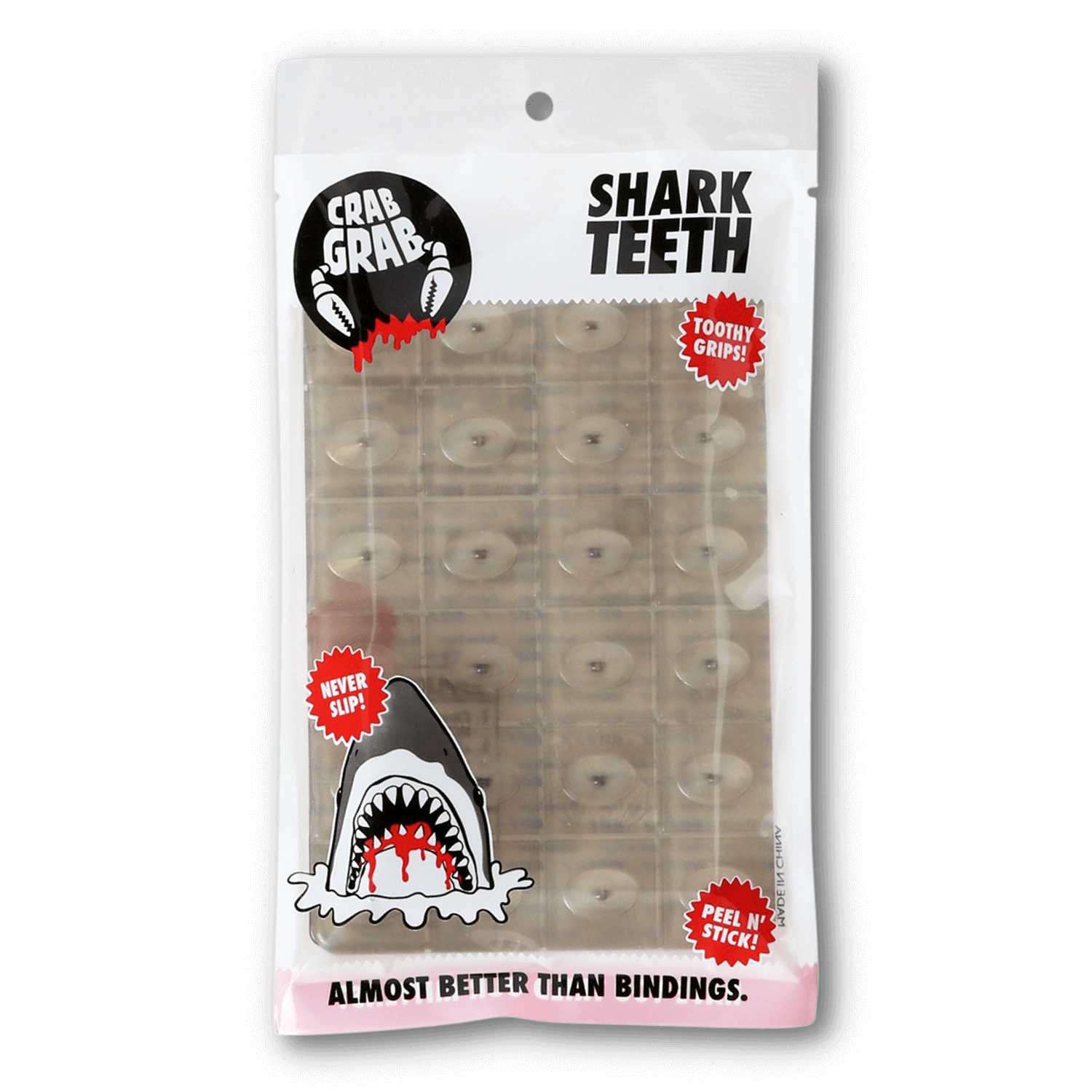 Crab Grab Shark Teeth Traction Pad (Smoke) S2AS