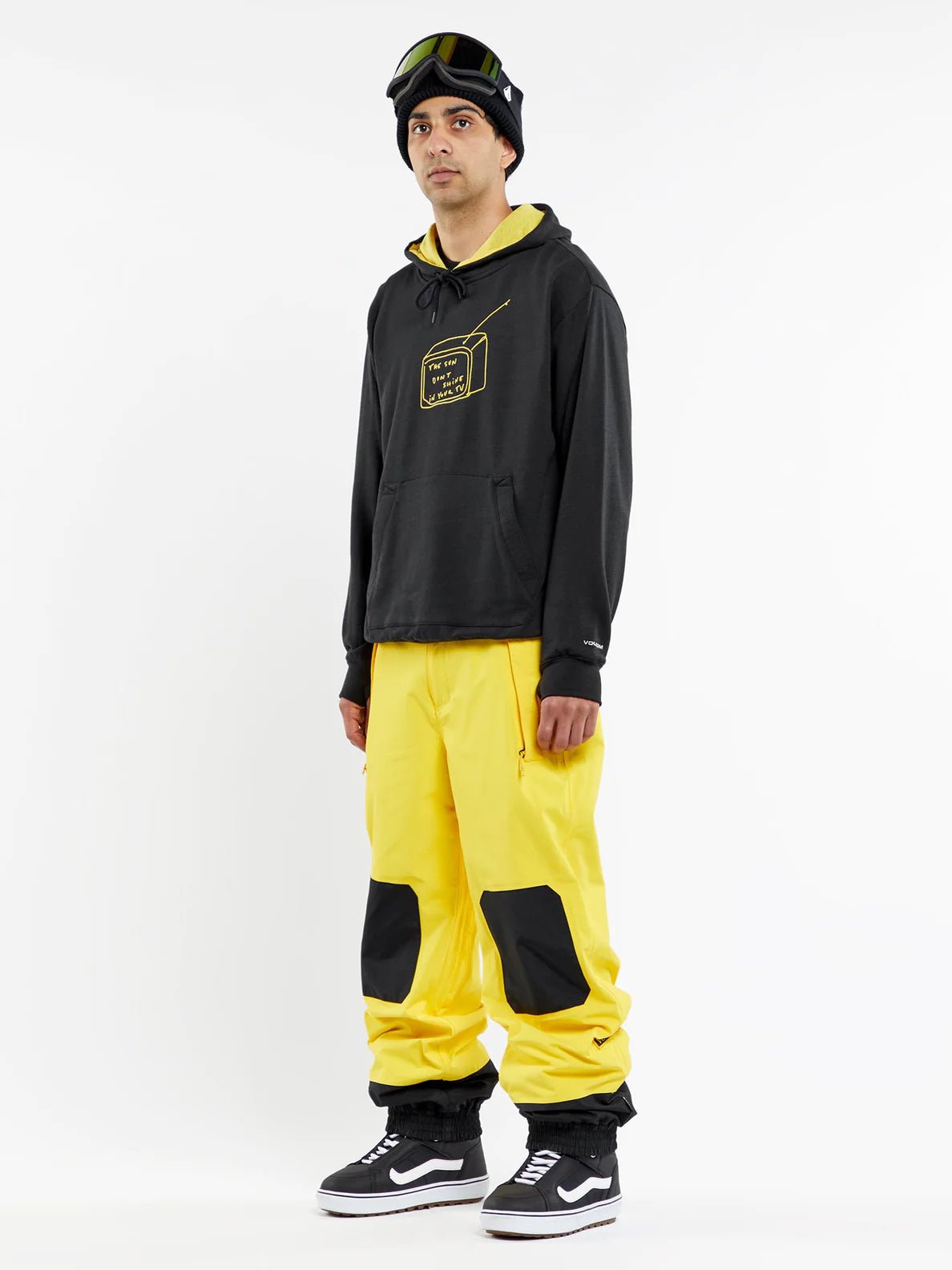 D.I. Fleece Men's Snow Pullover (Black) S2AS