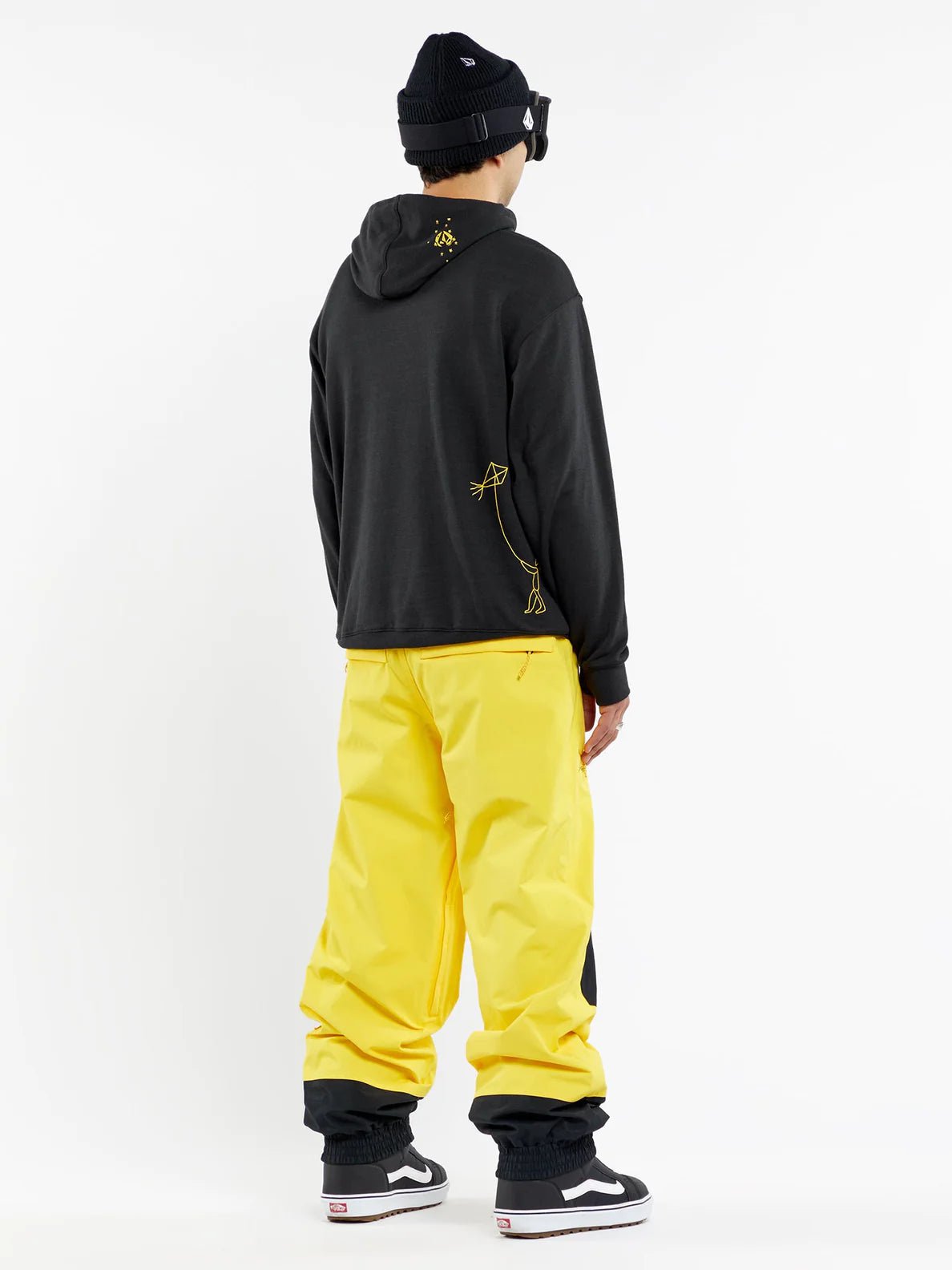 D.I. Fleece Men's Snow Pullover (Black) S2AS