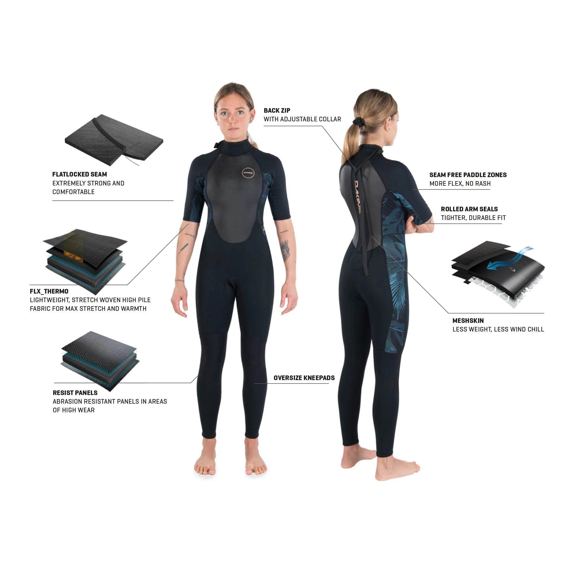 Dakine Quantum 2/2m Back-Zip SS Women's Wetsuit S2AS