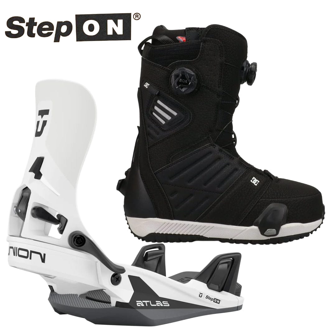DC Judge + Union Step-On Bindings Snowboard Package DC