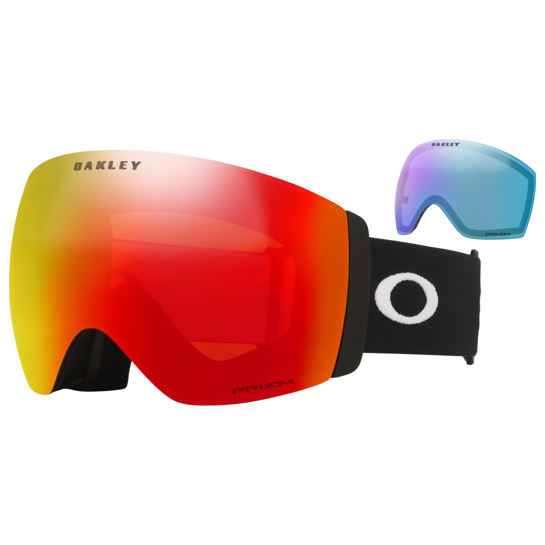 2027 Oakley Flight Deck Pro L Matte Black Prizm Torch and Prizm Iced