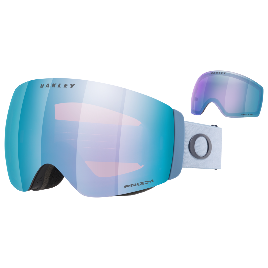 2027 Oakley Flight Deck Pro M Light Blue Prizm Sapphire and Prizm Iced