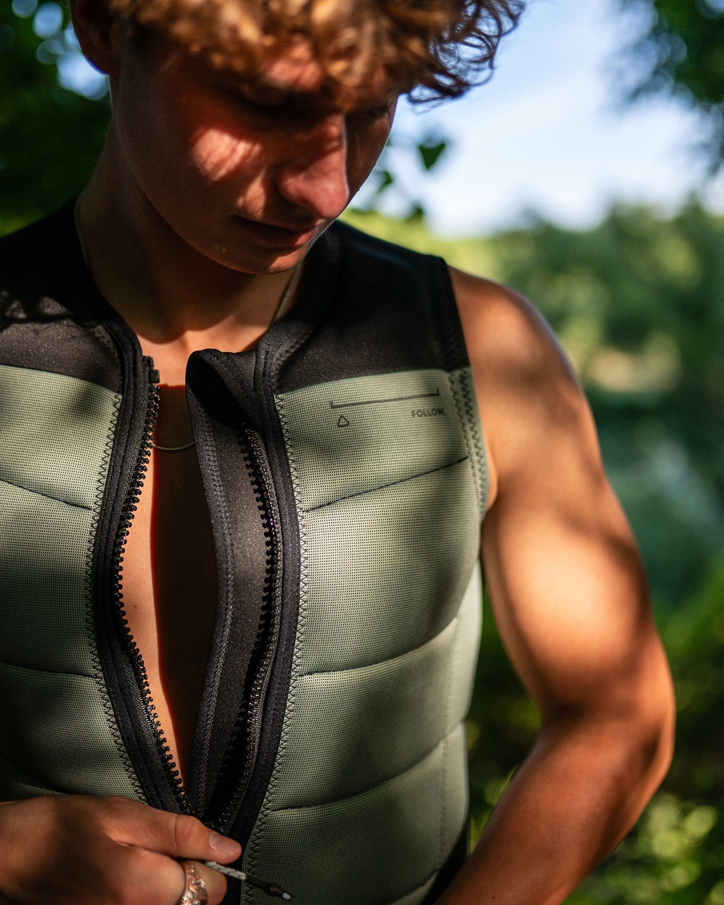 Follow Section Mens Impact Vest - Black/Petina Follow