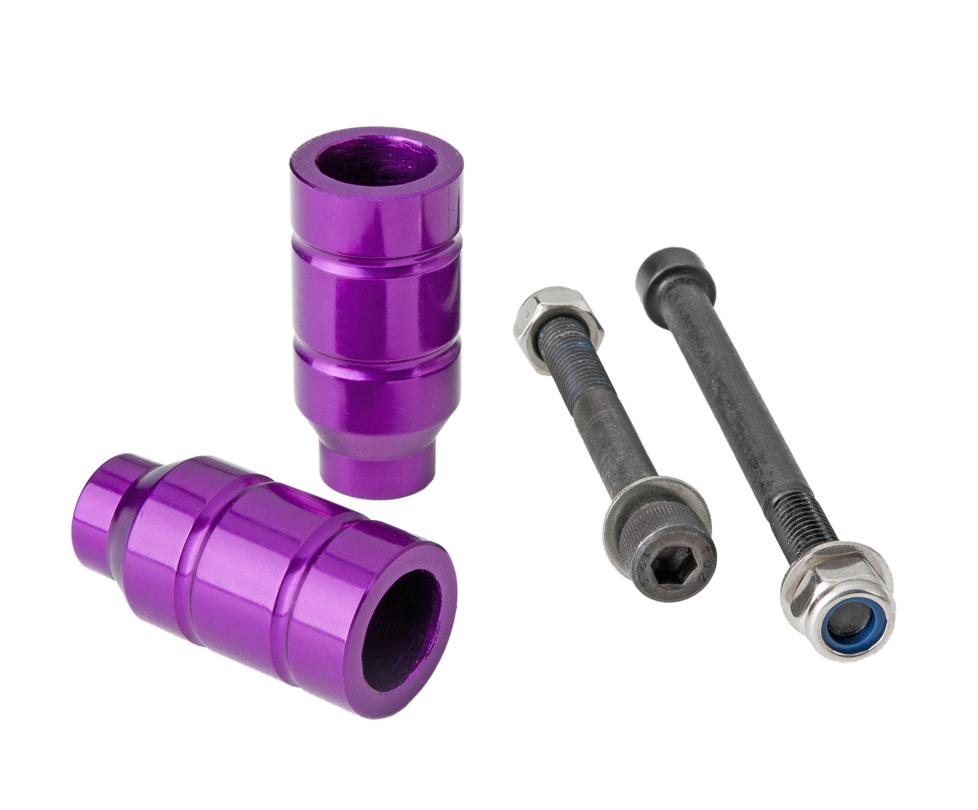Grit Scooters Alloy Scooter Pegs - Anodized Purple S2AS