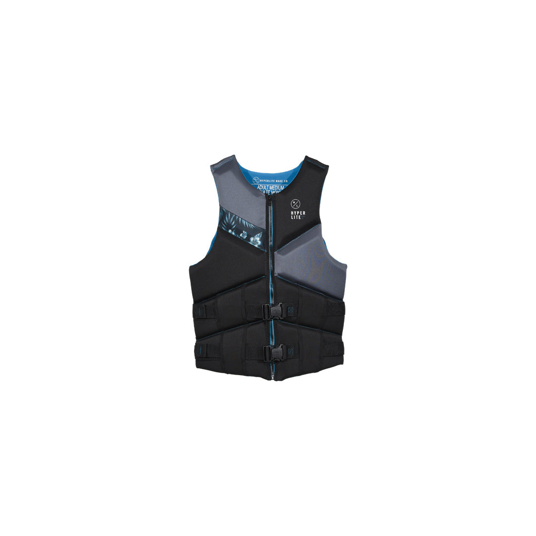 2027 Hyperlite HL Logic Vest Blue Hawaiian product image on white background