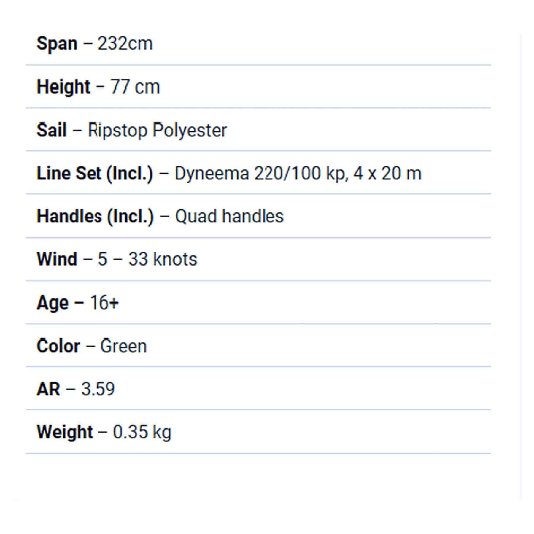HQ Kites Alpha Handle Kite S2AS
