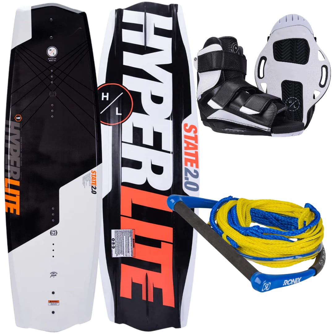 Hyperlite State 2.0 Wakeboard 2025 + Formula Bindings 2026 Package HYPERLITE