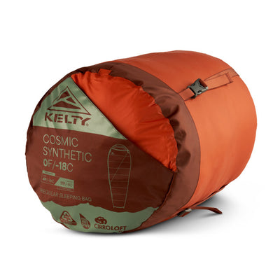 Kelty Cosmic 0°F Synthetic Sleeping Bag – Cold-Weather, 3-Season Camping Bag