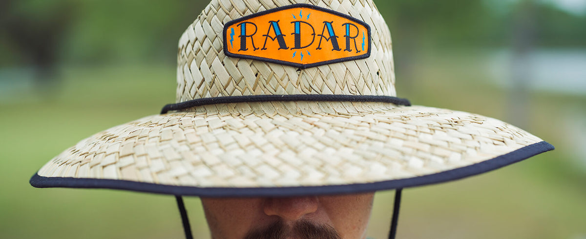 2027 Radar Paddler's Sun Hat - Tan Straw / Collage Nylon