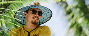2027 Radar Paddler's Sun Hat - Tan Straw / Collage Nylon
