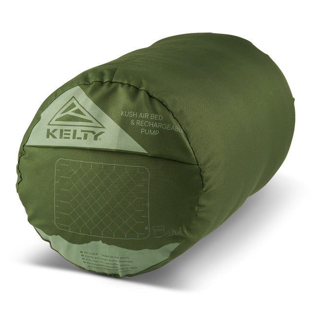 Kelty Kush Airbed – Inflatable Camping Mattress w/ Rechargeable Pump