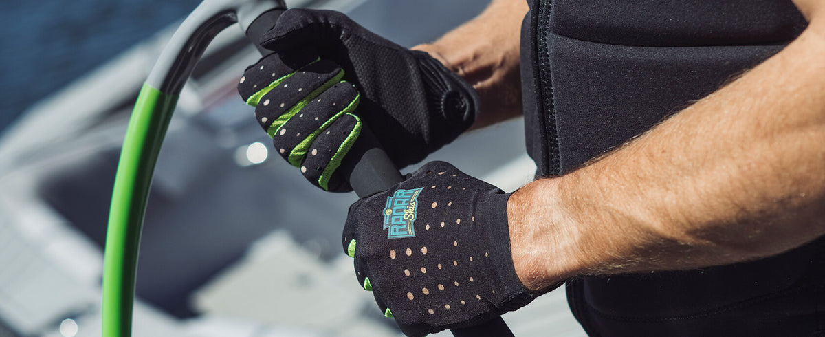 2027 Radar Range Waterski Glove - Black / Volt Green