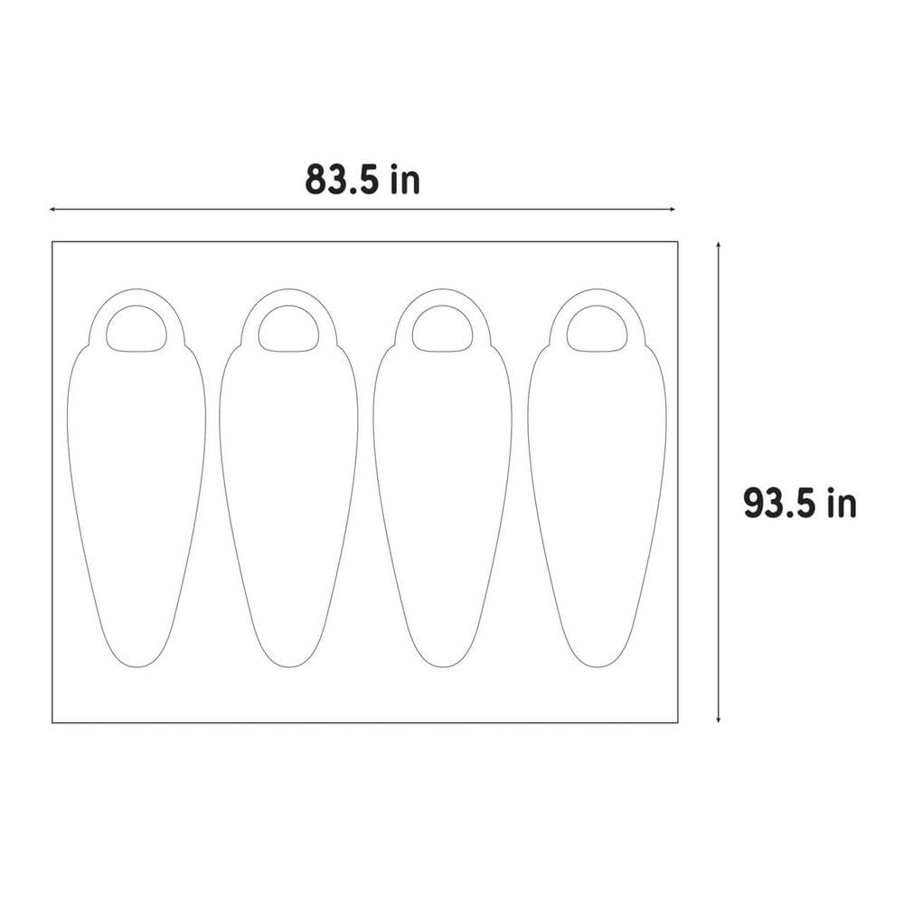 Kelty Rumpus 4P Tent Footprint S2AS