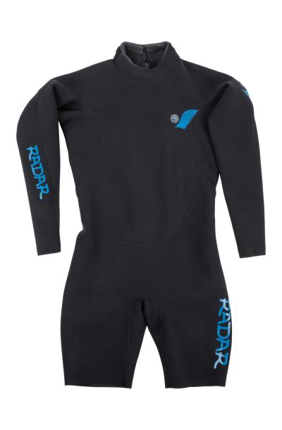 Long Sleeve Shorty - 2MM - Back Zip - Black - 2026 Radar