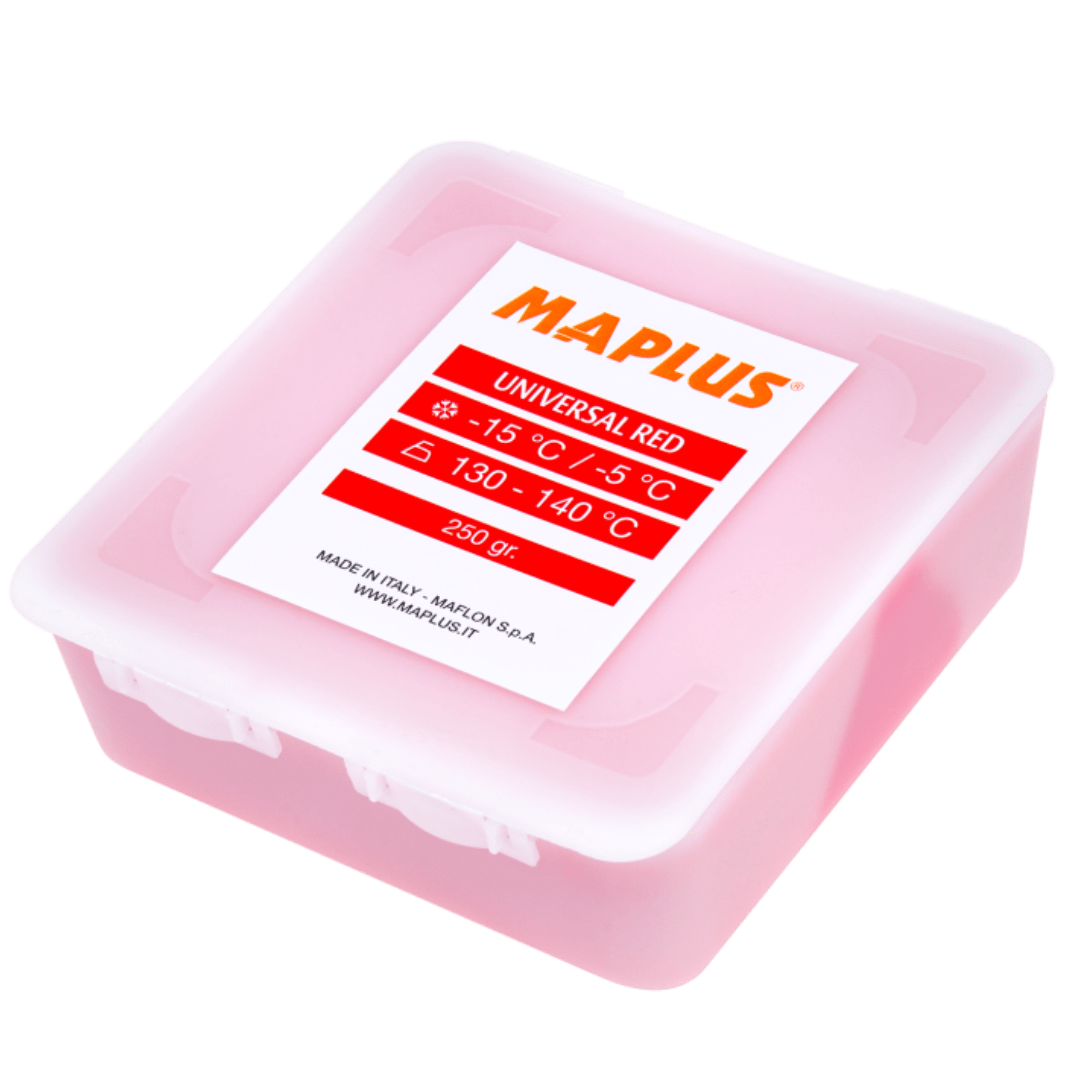 Maplus Universal Red Snowboard & Ski Wax 250g Maplus