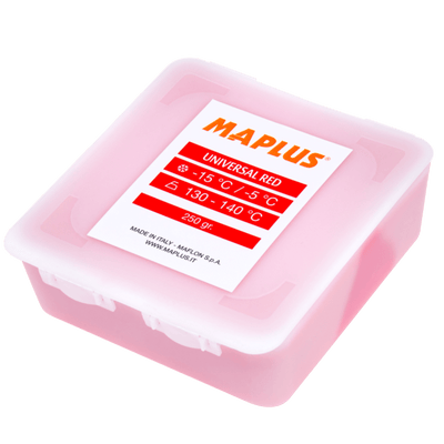 Maplus Universal Red Snowboard & Ski Wax 250g Maplus