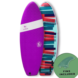 Mobyk 5'4 Bullet Softboard - Violet Jade S2AS