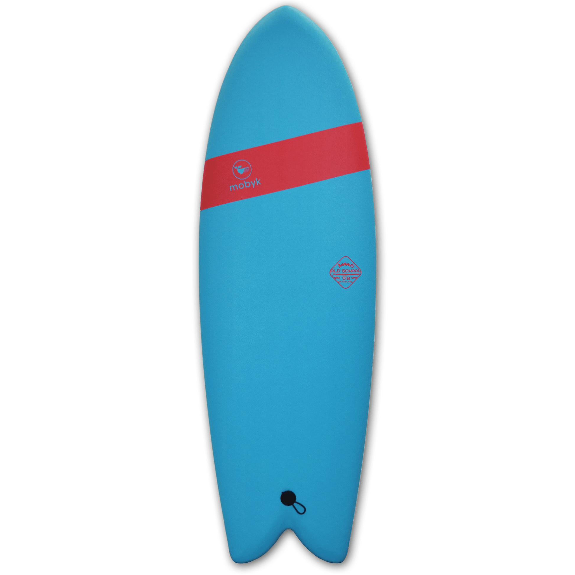 Mobyk 5'8 Old School Softboard - Blue Curacao S2AS