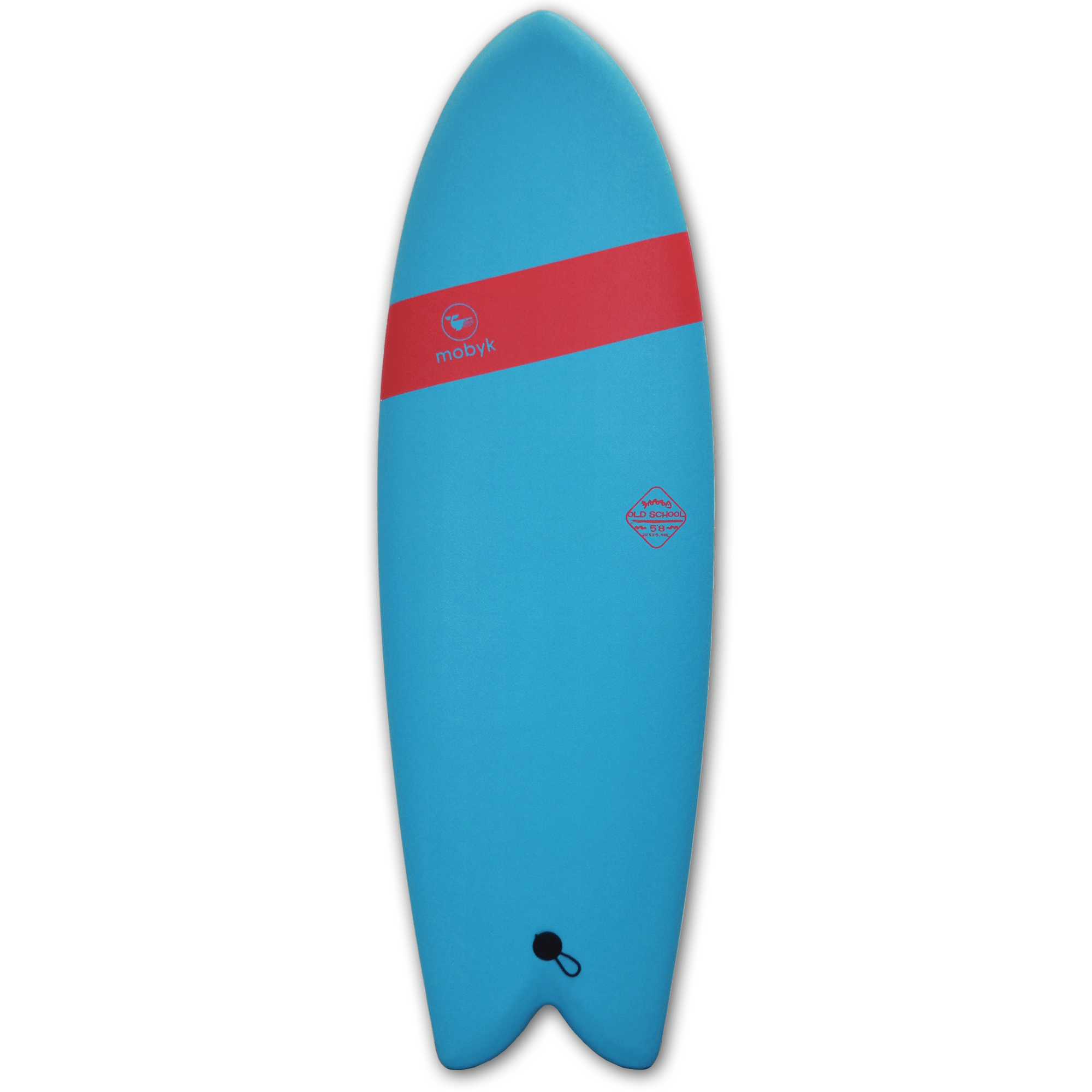 Mobyk 5'8 Old School Softboard - Blue Curacao S2AS