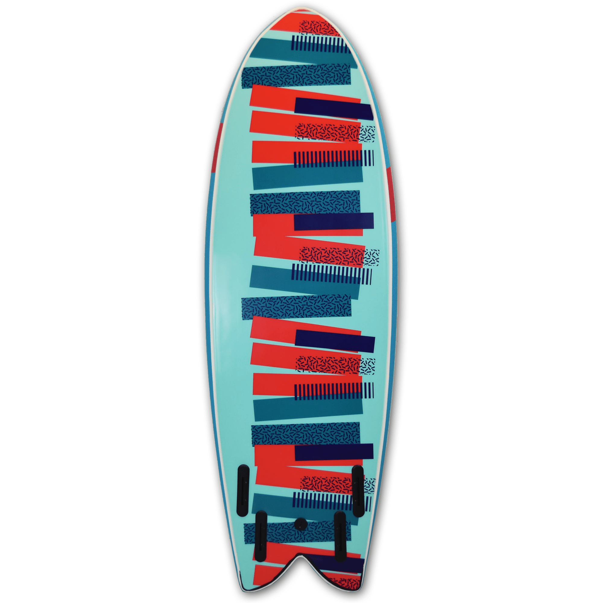 Mobyk 5'8 Old School Softboard - Blue Curacao S2AS