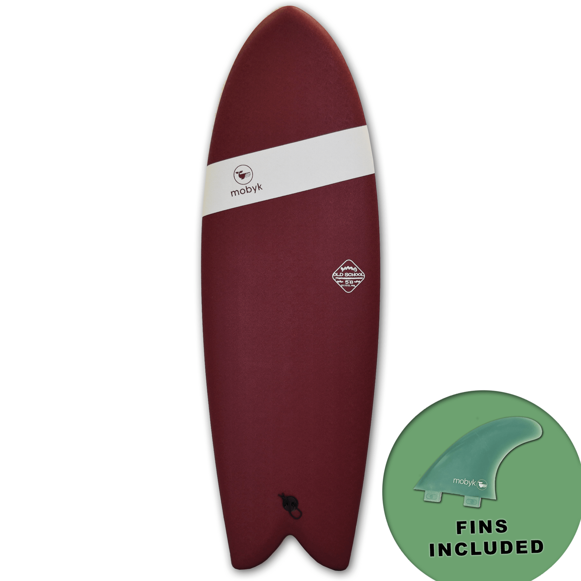 Mobyk 5'8 Old School Softboard - Stout S2AS