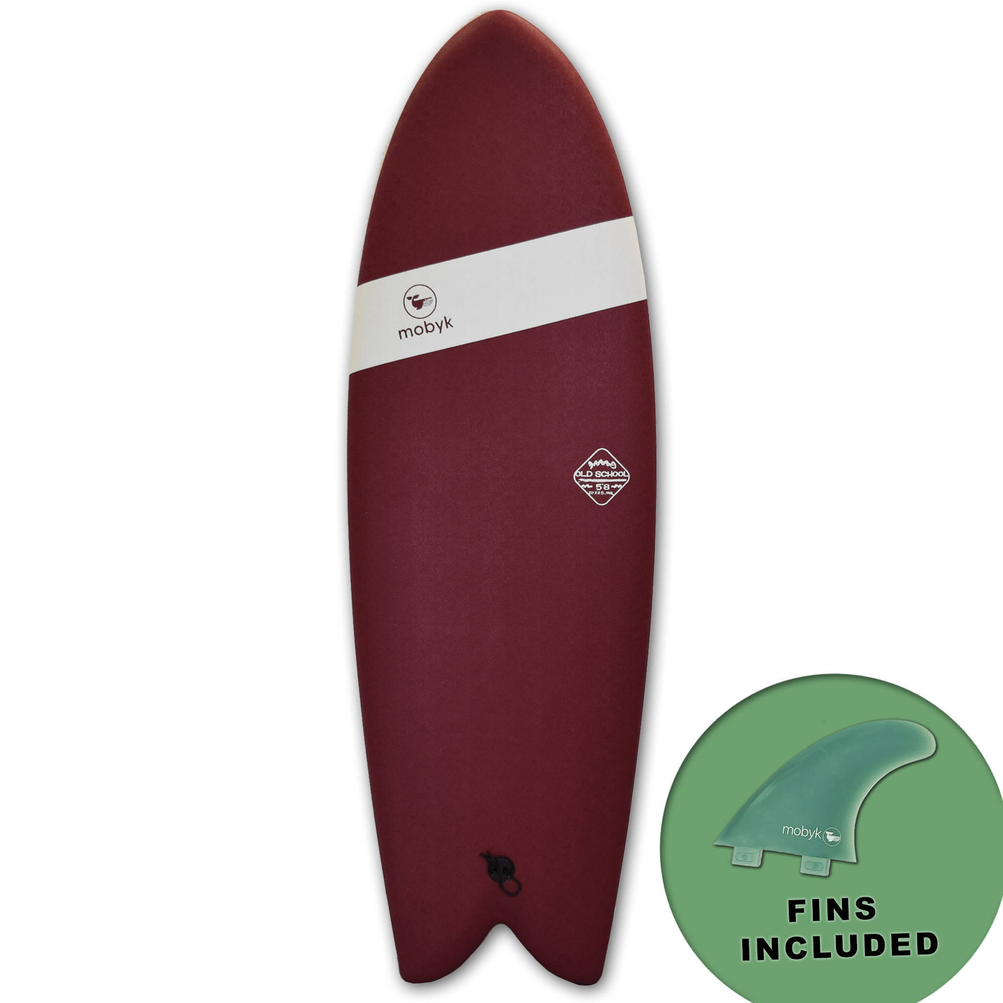 Mobyk 5'8 Old School Softboard - Stout S2AS