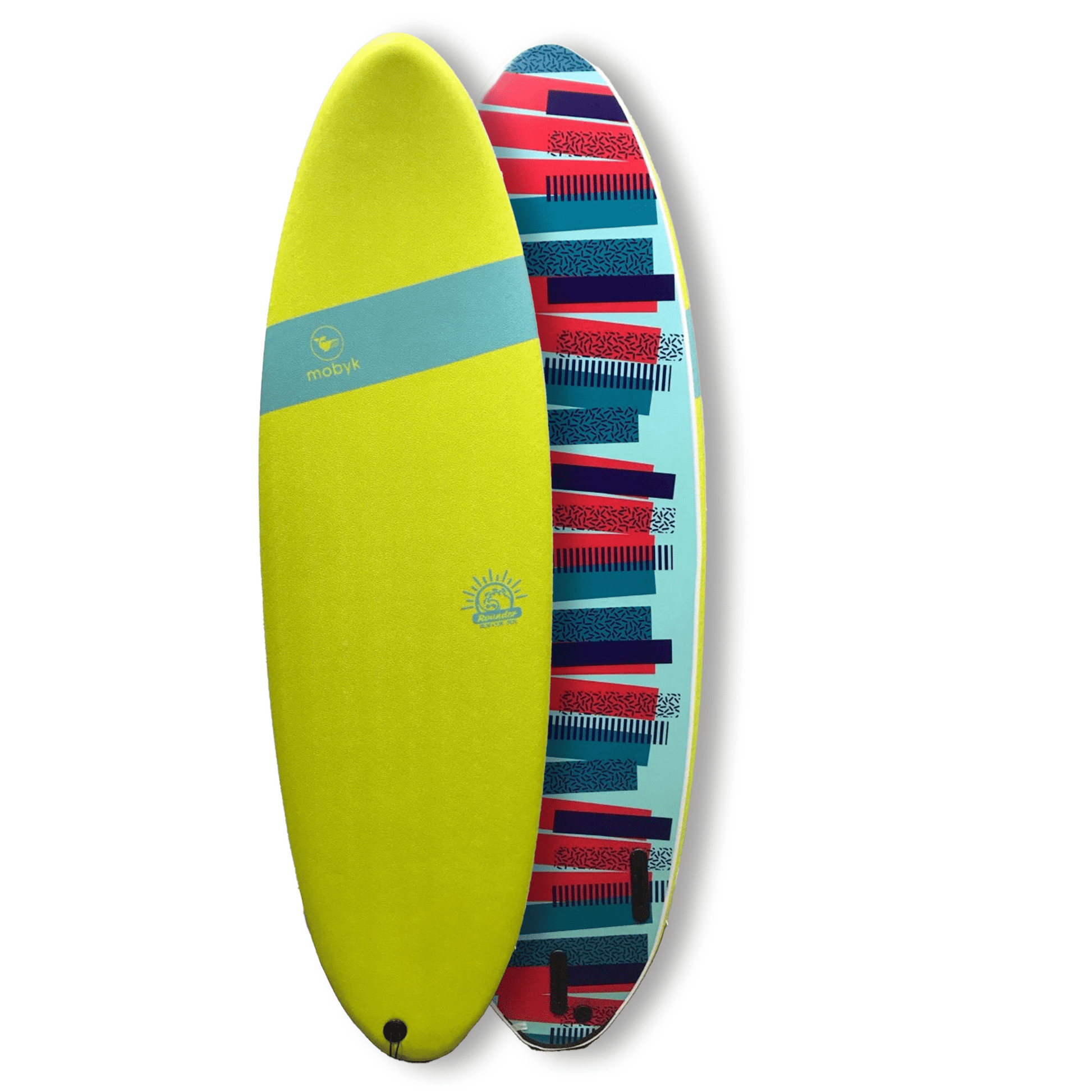 Mobyk 6'4 Rounder Softboard - Electric Lemon S2AS