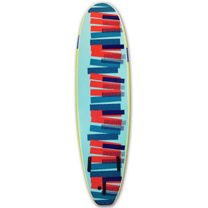 Mobyk 7'0 Classic Long Softboard - Electric Lemon S2AS