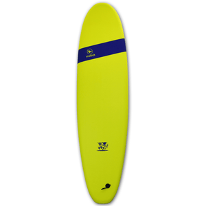Mobyk 7'0 Classic Long Softboard - Electric Lemon S2AS