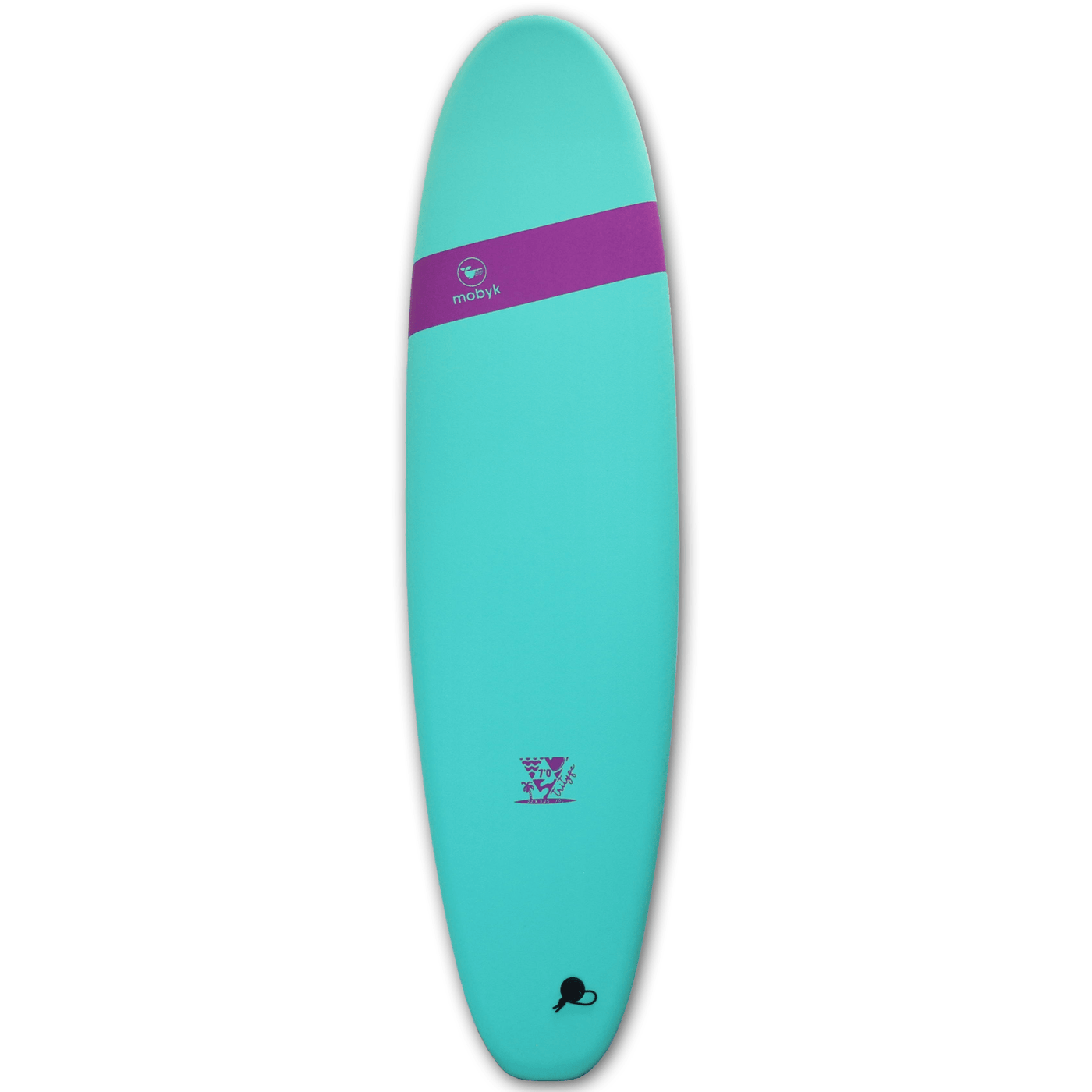 Mobyk 7'0 Classic Long Softboard - Turquoise Mobyk