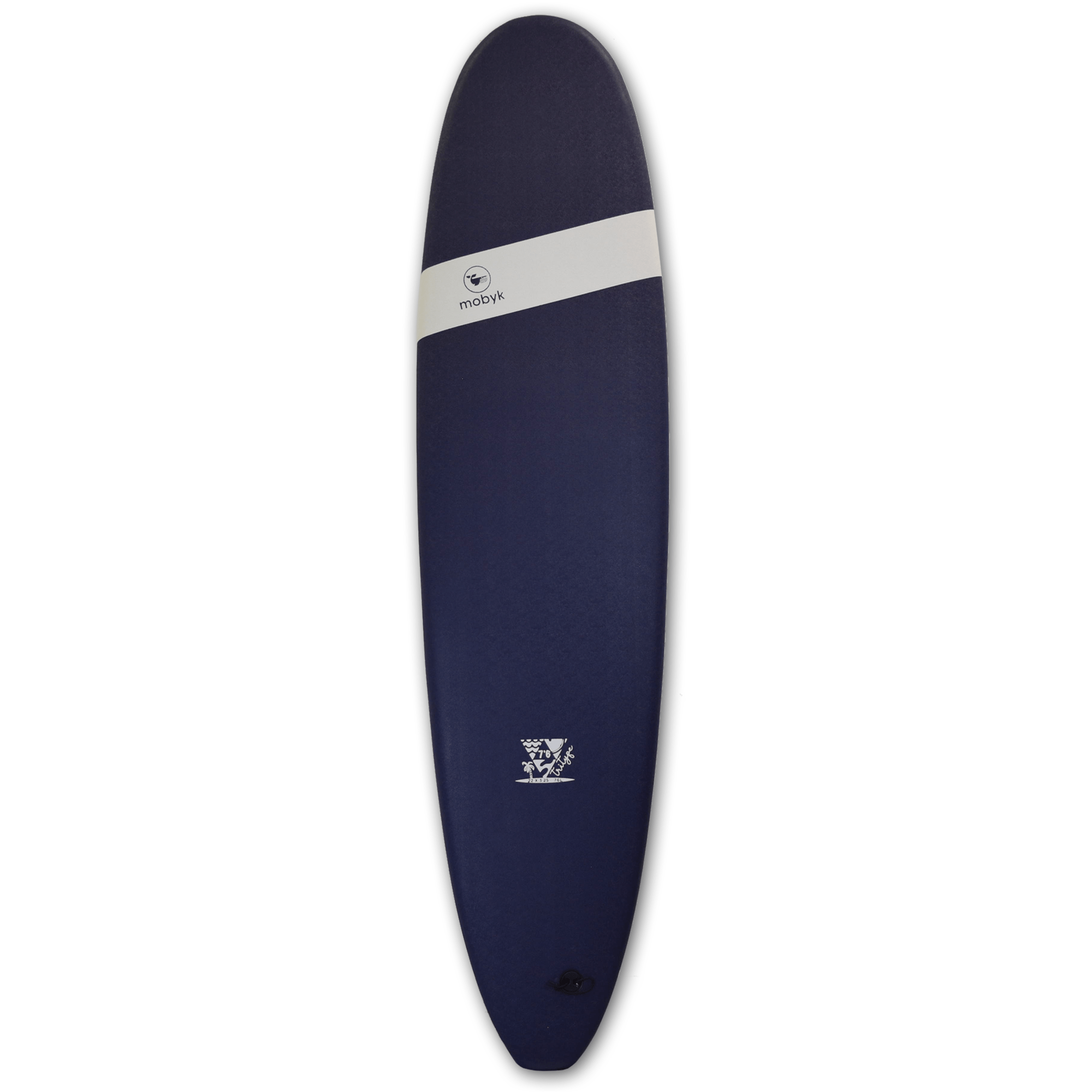 Mobyk 7'6 Classic Long Softboard - Midnight Blue S2AS