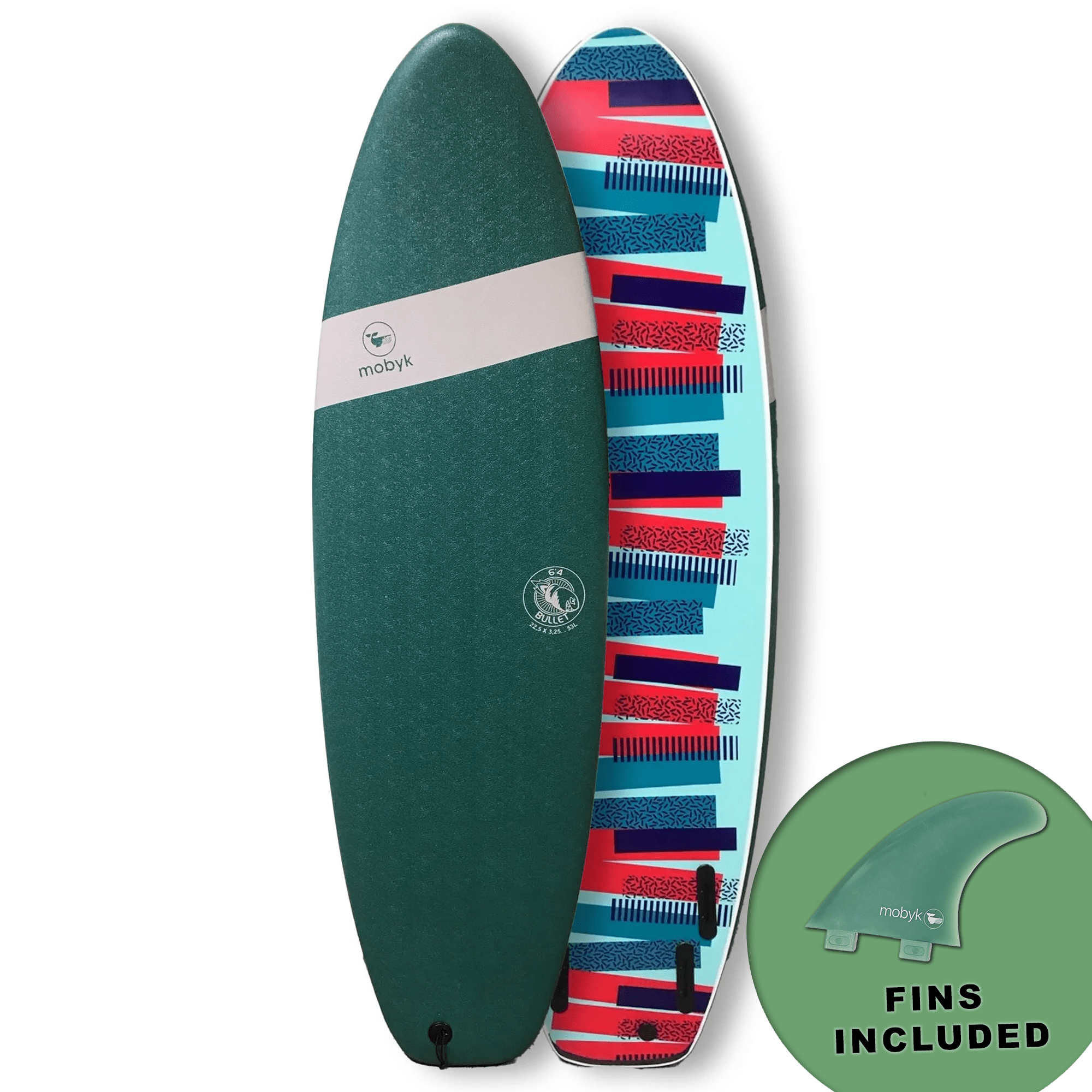 Mobyk Bullet Softboard- Mallard Green S2AS